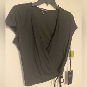 Wrap around dainty crop top